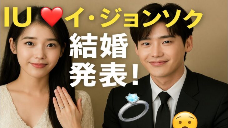 💍✨「IU＆イ・ジョンソク、ついに結婚発表！極秘愛の結末にファン号泣😭❤️」