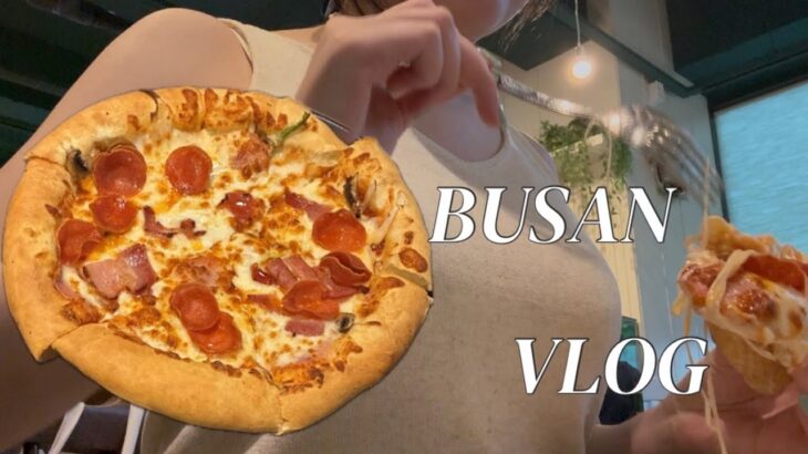 【VLOG】일본인의 부산여행🐠🍕/釜山旅行part2/韓国水族館/2時間半待ちピザ🍕