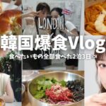 【韓国Vlog】食べたいもの全部食べた2泊３日🇰🇷