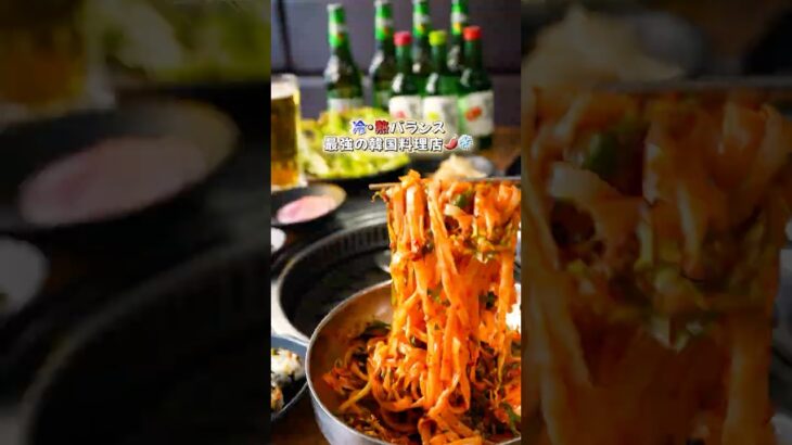 🔥夏にぴったり！冷・熱バランス 最強の韓国料理店🌶️❄️