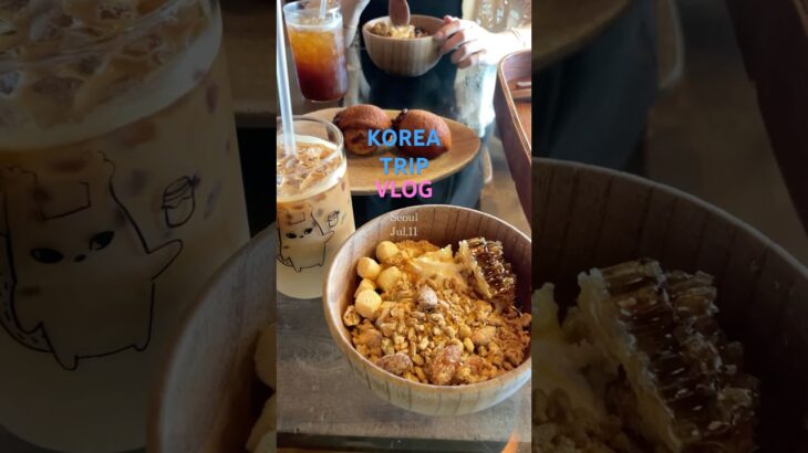 韓国旅行の醍醐味の食とショッピングを大満喫♩#vlog #韓国旅行 #travel #女子旅 #shorts