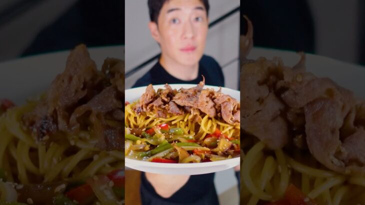 Fast & Easy Japchae pasta!!