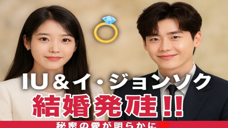 💍✨【衝撃】IU＆イ・ジョンソクがついに結婚発表！秘密の愛の真実とは…💖🌏
