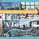 【釜山女子旅Vlog後編】海雲台観光＆！甘川文化村　ブルーラインパーク・X the Sky・Egg Drop・ナッコプセ