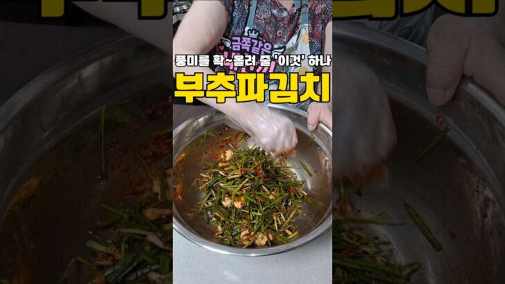 부추,파김치는 이렇게 만들어보세요😆#레시피 #반찬 #집밥 #부추김치 #파김치