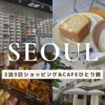 【韓国vlog】2泊3日ショッピング&カフェごはん一人旅/ソンス/漢南洞/東大門/明洞