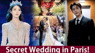 独占：イ・ジョンソクとIUのパリでの秘密の結婚式がついに暴露！
