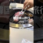 【韓国釜山旅行vlog】第1話「釜山アンニョンハセヨ」#釜山グルメ #釜山 #釜山旅行 #韓国 #韓国旅行 #韓国グルメ #vlog #サムギョプサル #釜山グルメまとめ #韓国グルメまとめ #西面