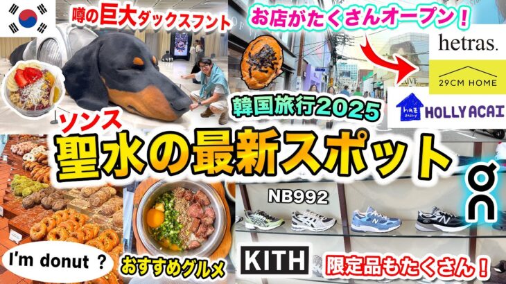 【韓国旅行2025】ソンス(聖水)の最新情報‼️I’m donut?聖水店、29CM HOME、KITHソウル、HAUS NOWHERE、hetrasの店舗がオープン、Adidas限定品、塩パン、釜飯