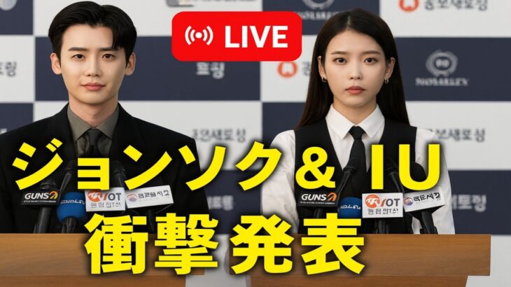 「5分前！イ・ジョンソクとIUが沈黙を破り、衝撃の発表を行った！」