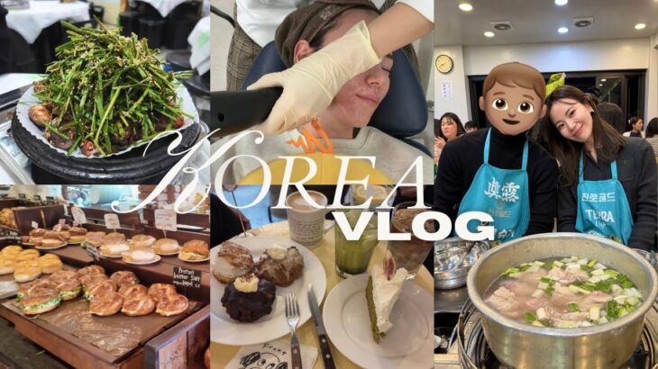 韓国VLOG | 夫と初渡韓🇰🇷買い物して食べまくりの旅✈️最新美容課金もしてきた💆🏼‍♀️✨