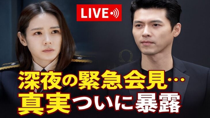 ヒョンビン＆ソン・イェジン深夜緊急記者会見 — ついに明かされた衝撃の真実！