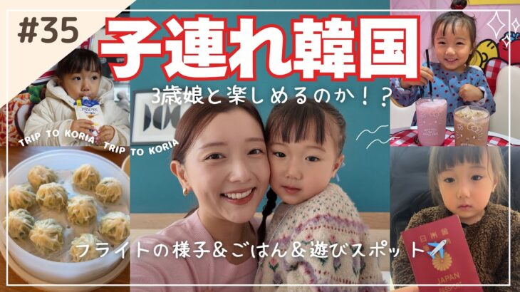 【子連れ韓国旅行】3歳娘と行く韓国こんなかんじ！フライトから子連れおすすめスポット紹介✈️🇰🇷